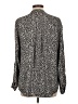 Jones New York 100% Polyester Animal Print Gray Long Sleeve Blouse Size L - photo 2