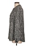 Jones New York 100% Polyester Animal Print Gray Long Sleeve Blouse Size L - photo 5