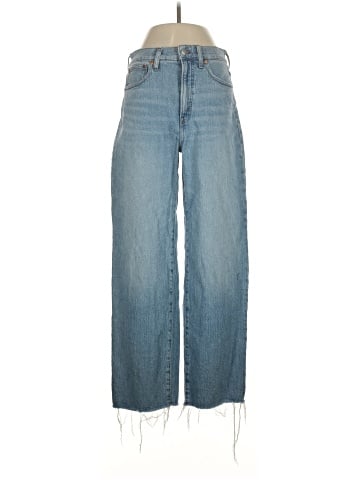 Madewell The Tall Perfect Vintage Wide-Leg Crop Jean in Altoona Wash: Raw-Hem Edition (view 1)