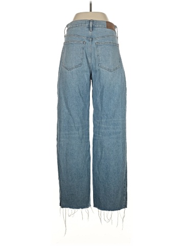 Madewell The Tall Perfect Vintage Wide-Leg Crop Jean in Altoona Wash: Raw-Hem Edition (view 2)