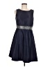 Nine West 100% Polyester Solid Blue Cocktail Dress Size 8 - photo 1