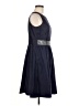 Nine West 100% Polyester Solid Blue Cocktail Dress Size 8 - photo 4