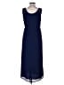 Amanda Smith Solid Blue Casual Dress Size 6 (petite) - photo 2