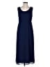Amanda Smith Solid Blue Casual Dress Size 6 (petite) - photo 1