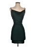 Seductions Solid Green Cocktail Dress Size XXS (estimated) - photo 1
