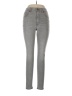 Express Houndstooth Gray Jeans Size 10L - photo 1