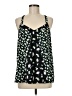 Lauren Conrad 100% Polyester Black Sleeveless Blouse Size M - photo 1