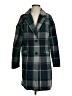 Prettygarden 100% Polyester Plaid Green Coat Size S - photo 1