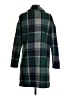 Prettygarden 100% Polyester Plaid Green Coat Size S - photo 2