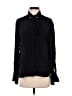 MNG 100% Viscose Black Long Sleeve Blouse Size 6 - photo 1