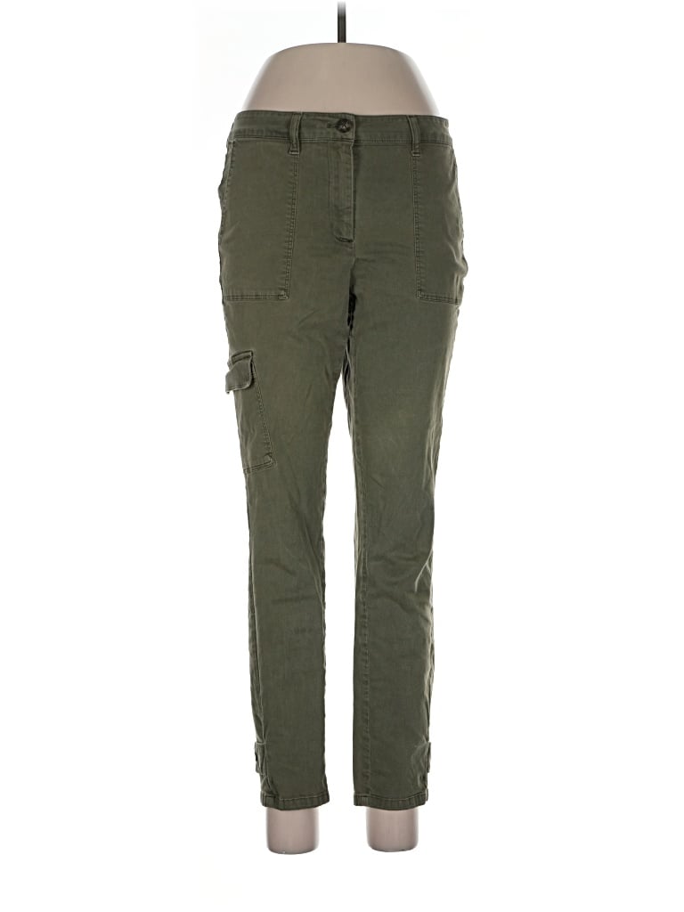 Pre-owned Jjill Cargo Pants In Green