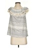 I. Madeline 100% Rayon Silver Sleeveless Blouse Size S - photo 1