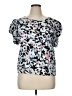 Bobeau 100% Cotton Silver Short Sleeve Top Size XL - photo 1
