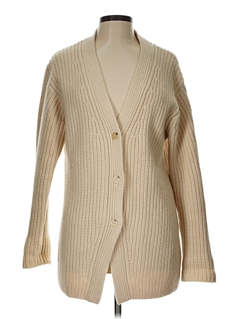 Pre-owned Vince Cardigan Sweater In Tan