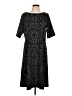 Lands' End Paisley Black Casual Dress Size L - photo 1