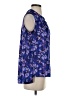 Tahari Floral Purple Blue Sleeveless Blouse Size S - photo 4