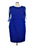 Connected Apparel Blue Cocktail Dress Size 22 - photo 1