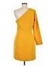 Gianni Bini Solid Yellow Cocktail Dress Size 8 - photo 2