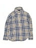 Janie and Jack 100% Cotton Plaid Blue Long Sleeve Button-Down Shirt Size 4 - photo 1