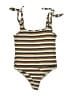Dee Elly Tan Brown Bodysuit Size M - photo 1