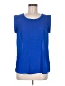 Pleione 100% Polyester Blue Sleeveless Blouse Size M - photo 1