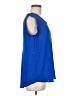Pleione 100% Polyester Blue Sleeveless Blouse Size M - photo 4