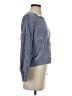 Pink Rose 100% Polyester Solid Blue Pullover Sweater Size S - photo 4