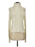 Lands' End 100% Baumwolle Ivory Turtleneck Sweater Size S - photo 1