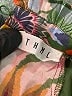 THML 100% Viscose Tropical Green Short Sleeve Blouse Size M - photo 6