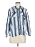 Boston Traders Stripes Blue Long Sleeve Blouse Size M - photo 1