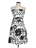 B. Smart Print White Cocktail Dress Size 10 - photo 1