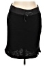 Avalanche Solid Black Casual Skirt Size L - photo 1