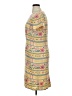 Talbots 100% Polyester Print Yellow Casual Dress Size 14 - photo 5