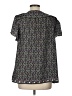 Max Studio 100% Polyester Black Short Sleeve Blouse Size L - photo 2