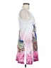 Nina 100% Polyester Graphic White Cocktail Dress Size M - photo 4