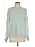 Blooming Jelly 100% Polyester Green Long Sleeve Blouse Size L - photo 1