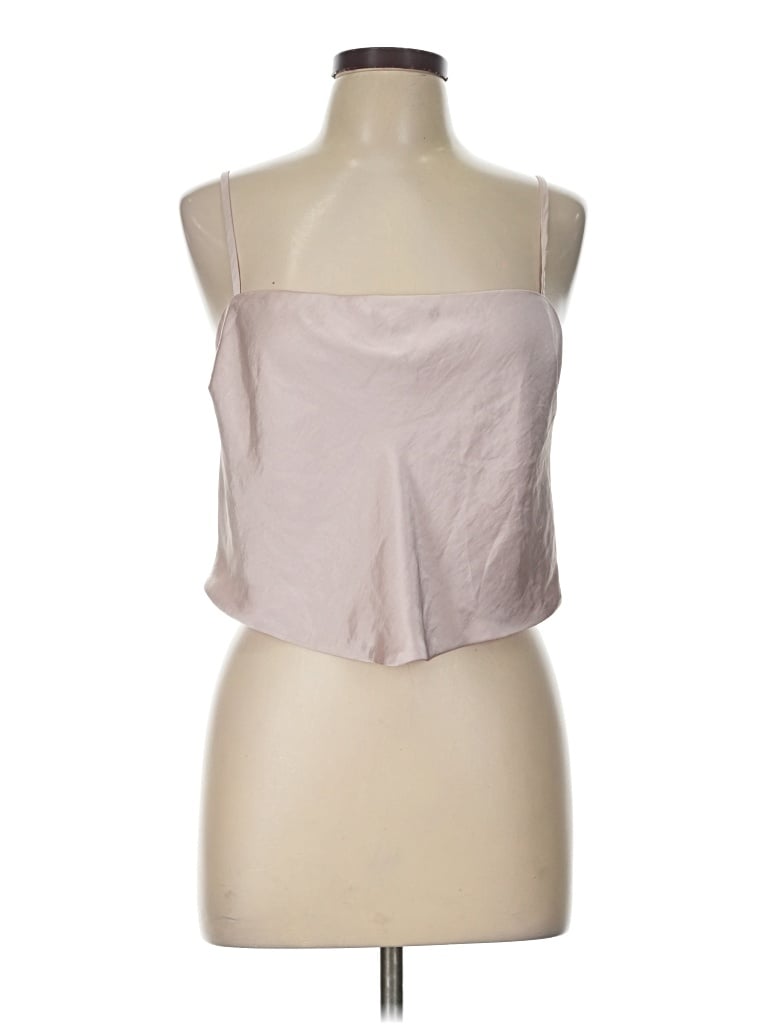 Pre-owned Sunday Best Tube Top Tan Strapless Neckline Tops