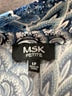 MSK Print Blue Cocktail Dress Size L (petite) - photo 7