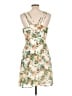 XXI 100% Polyester Floral Ivory Cocktail Dress Size L - photo 2