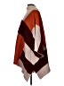 Ulla Popken Color Block Brown Burgundy Poncho Size L - photo 5