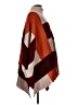 Ulla Popken Color Block Brown Burgundy Poncho Size L - photo 4