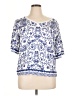 Assorted Brands Blue 3/4 Sleeve Blouse Size XL - photo 1