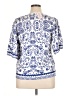 Assorted Brands Blue 3/4 Sleeve Blouse Size XL - photo 2