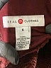 Real Clothes 100% Polyester Burgundy Vest Size 6 - photo 3