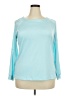 Assorted Brands Teal Long Sleeve Top Size 3X - photo 1