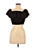 Shein Black Short Sleeve Top Size 6 - photo 1