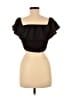Shein Black Short Sleeve Top Size 6 - photo 2