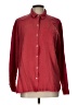 Assorted Brands Houndstooth Burgundy Long Sleeve Button-Down Shirt Size L - photo 1