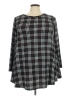 Larace Plaid Black Long Sleeve T-Shirt Size 3X - photo 1