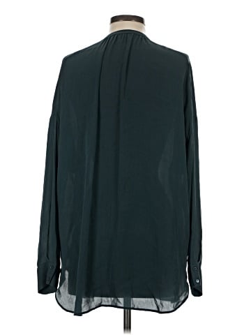 Vince. Long Sleeve Silk Top (view 2)